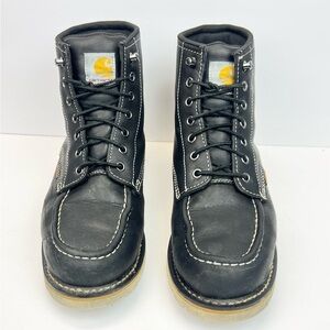 Carhartt Men's 6" Soft Toe Waterproof Wedge Boot CMW6191 Size 8.5M Black